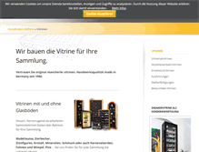 Tablet Screenshot of mancherlei-vitrinen.de